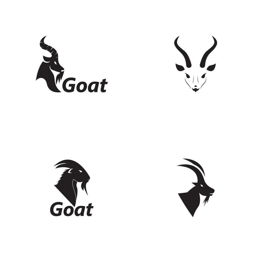 Goat logo vector template illustration