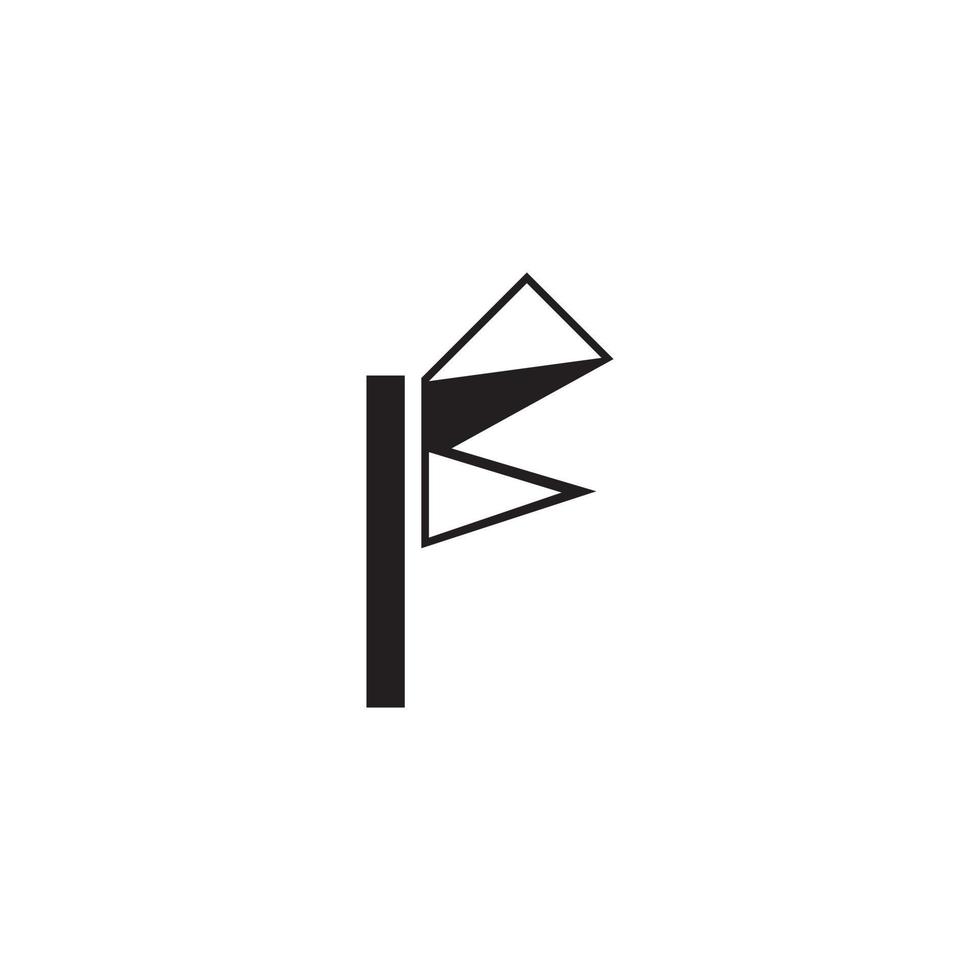 F Letter vector icon