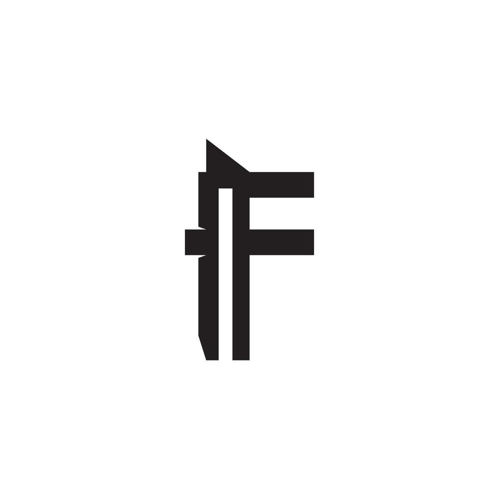 icono de vector de letra f