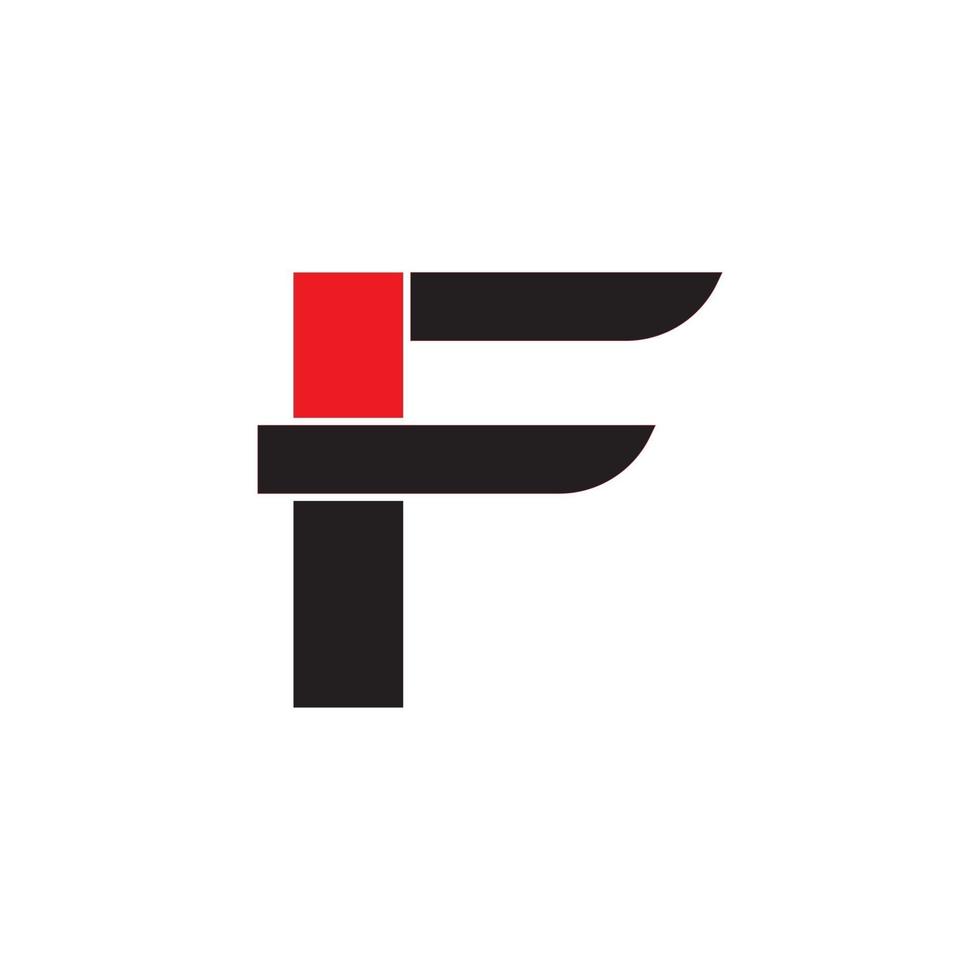 F Letter vector icon