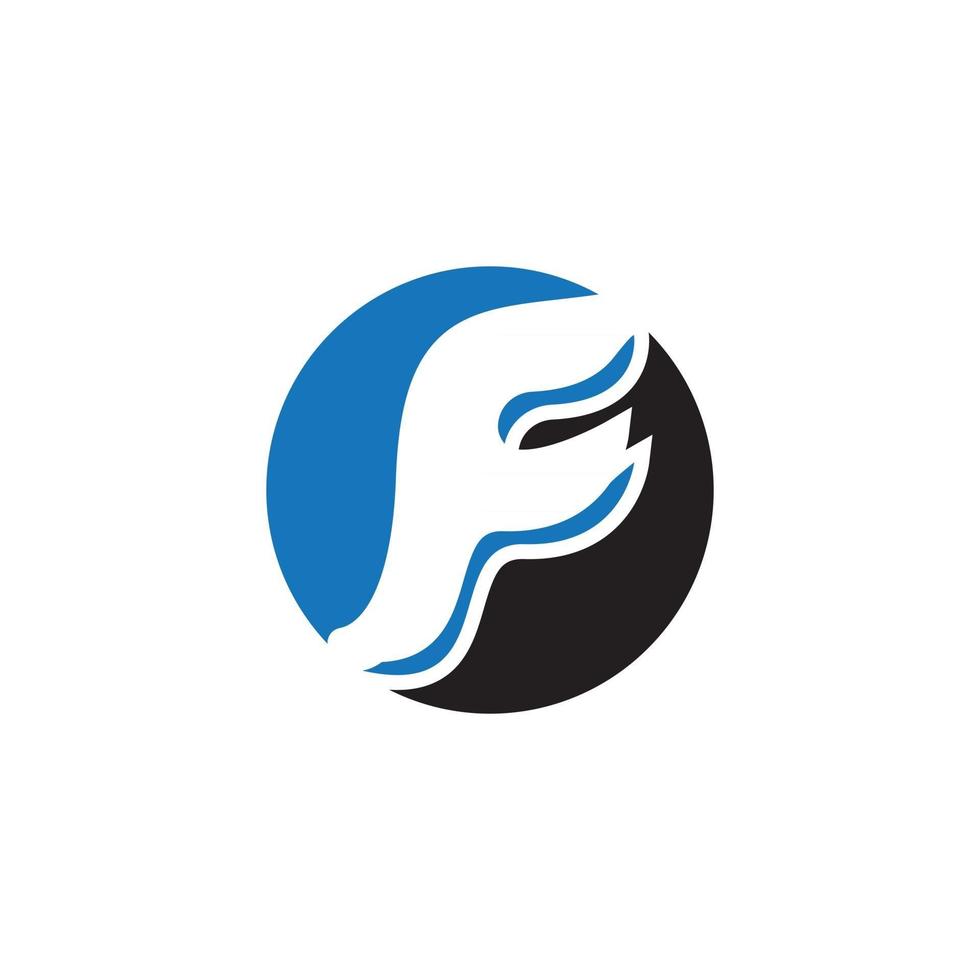 F Letter vector icon