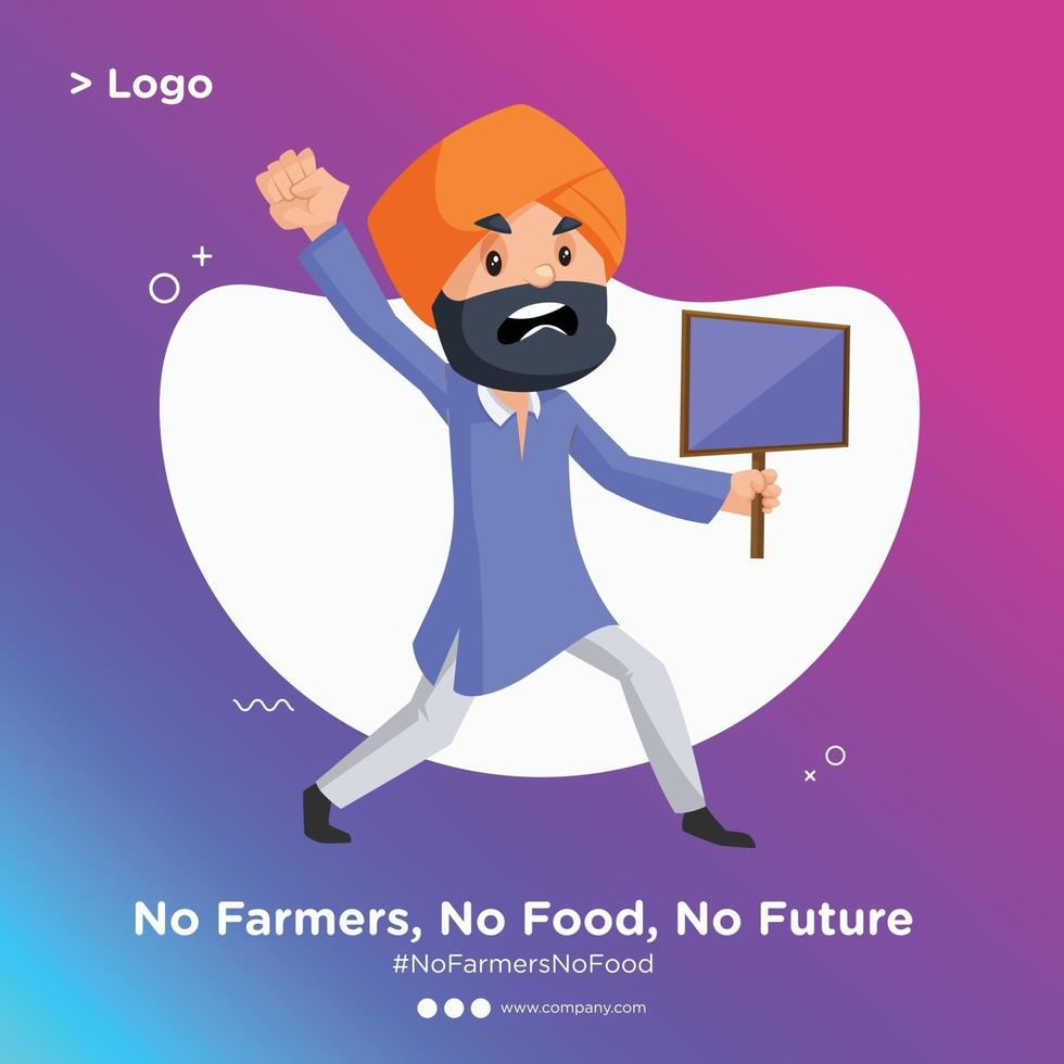 Banner design of a Punjabi man is angry and holding signboard in hand  2974394 Vector Art at Vecteezy