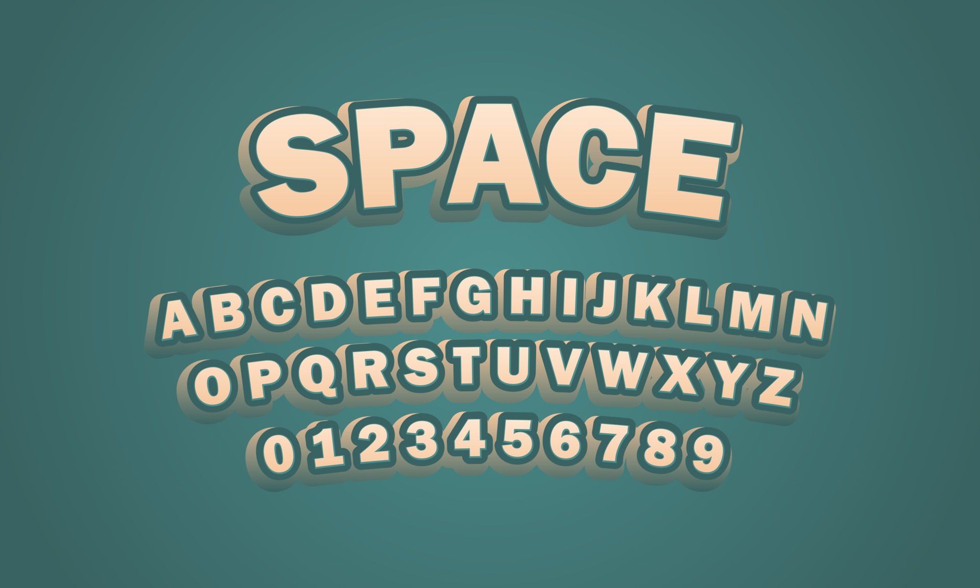 space font alphabet 2974489 Vector Art at Vecteezy
