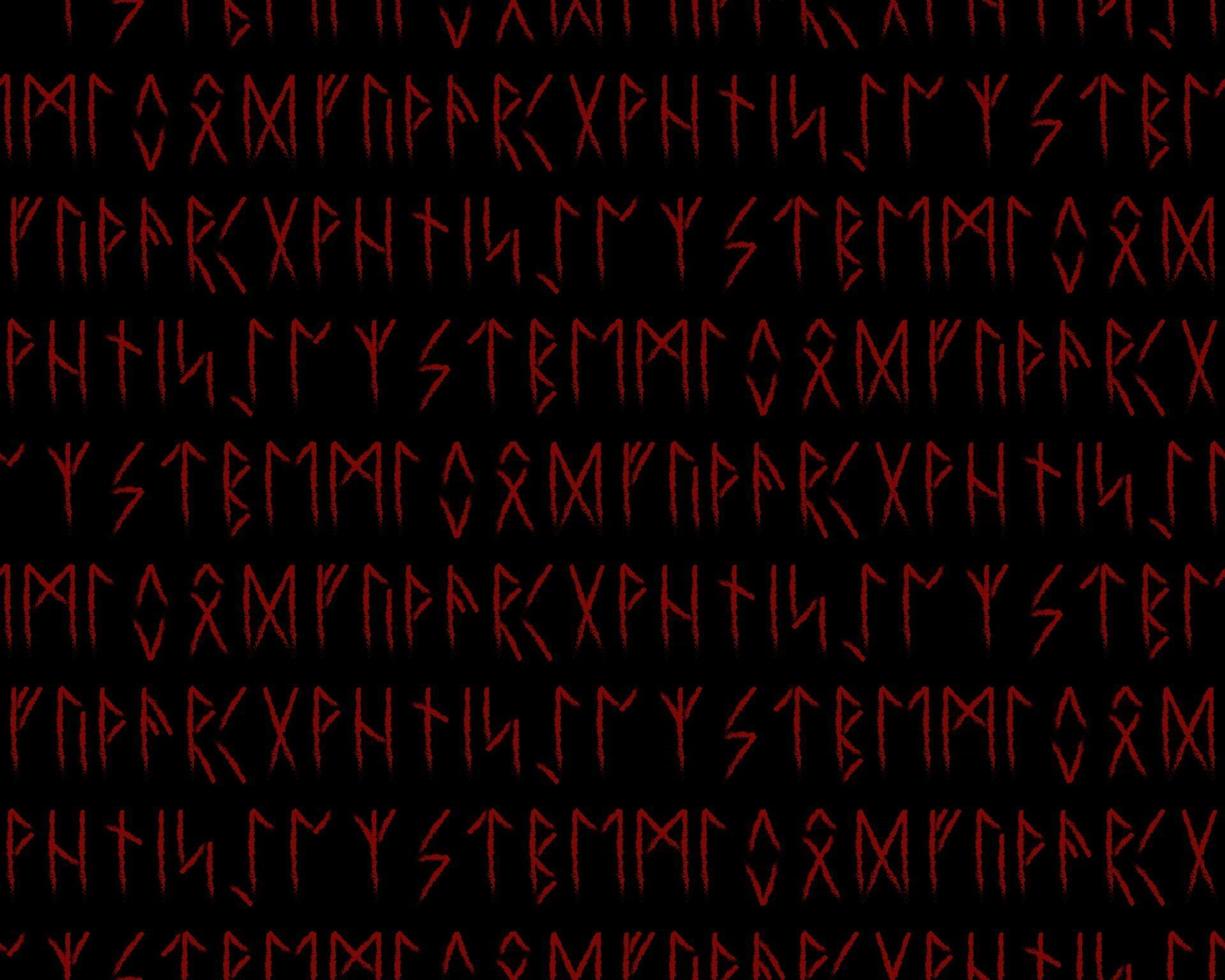 seamless pattern. Runic talismans. Magic and magical runes. vector