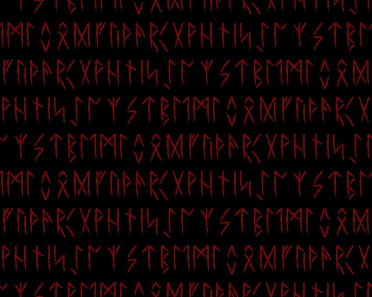 seamless pattern. Runic talismans. Magic and magical runes. vector