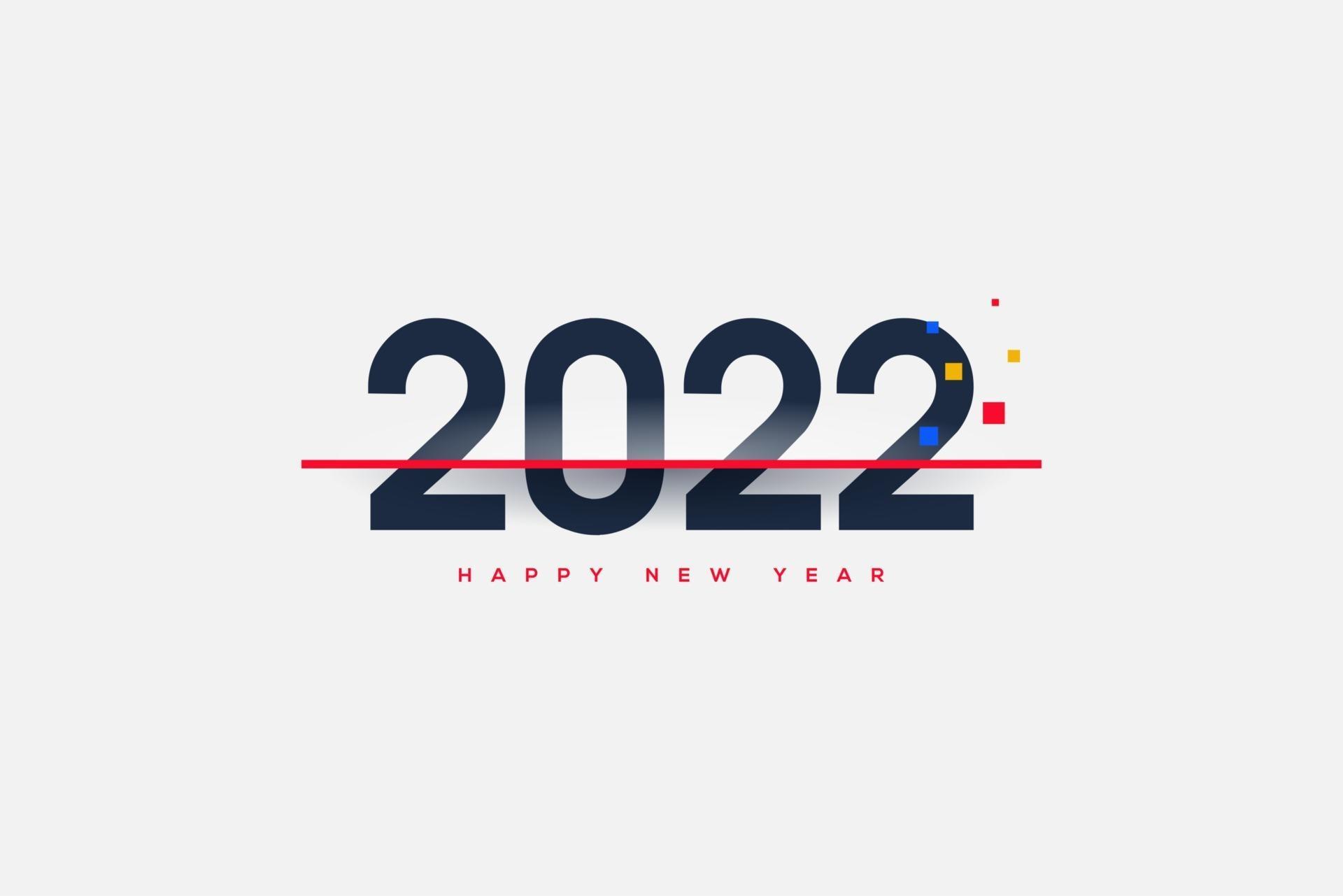 Happy new year 2022 with illustration on calendar. 2974530 Vector Art