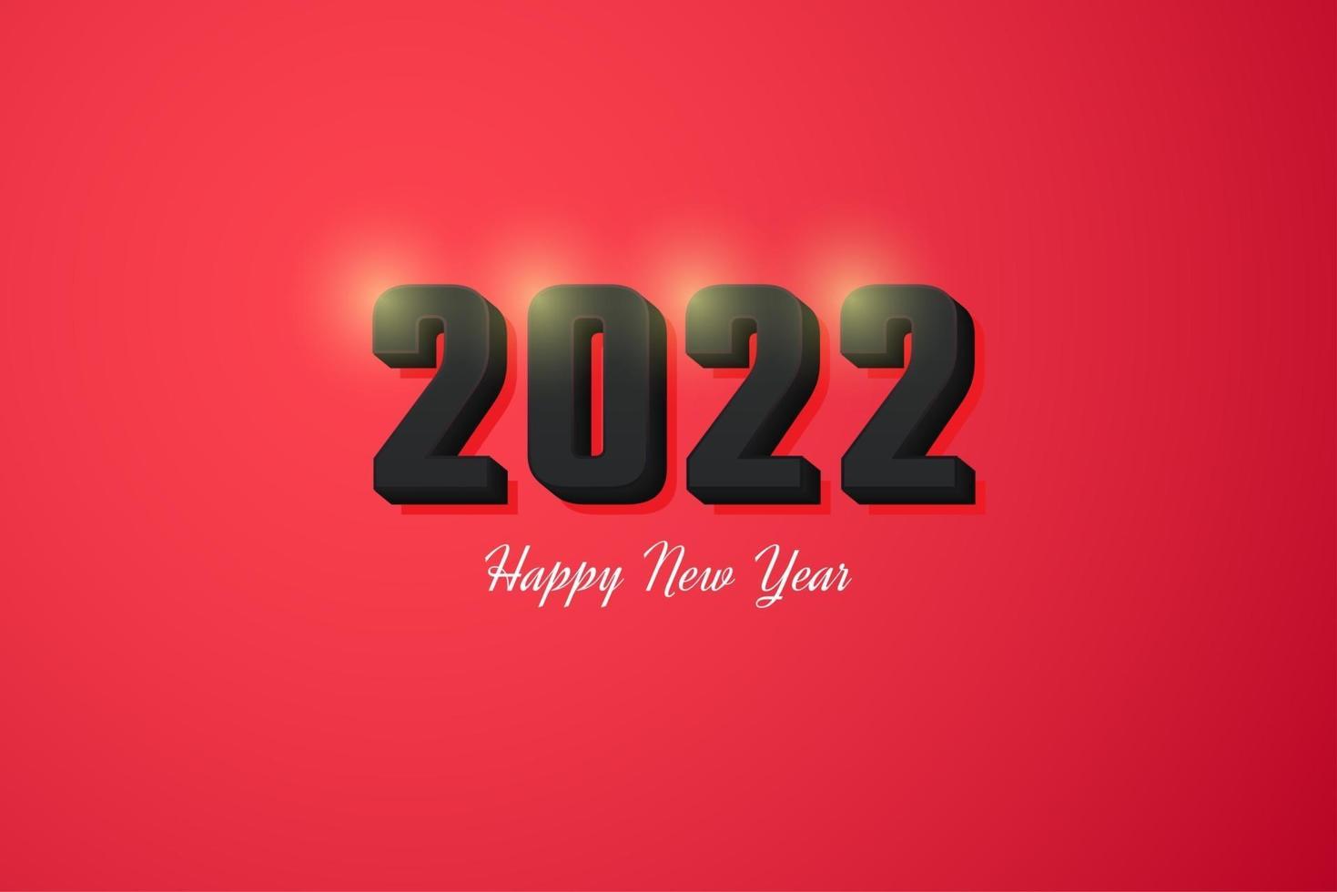 Happy new year 2022 with shining numbers. 2974534 Vector Art at Vecteezy