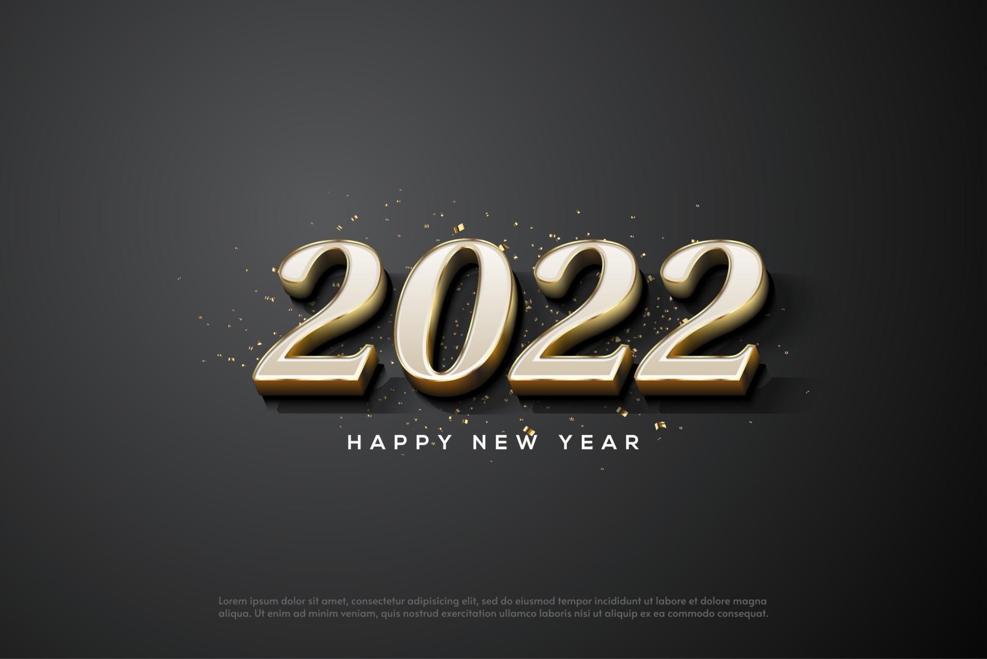 feliz año nuevo 2022 con números estallando. 2974538 Vector en Vecteezy