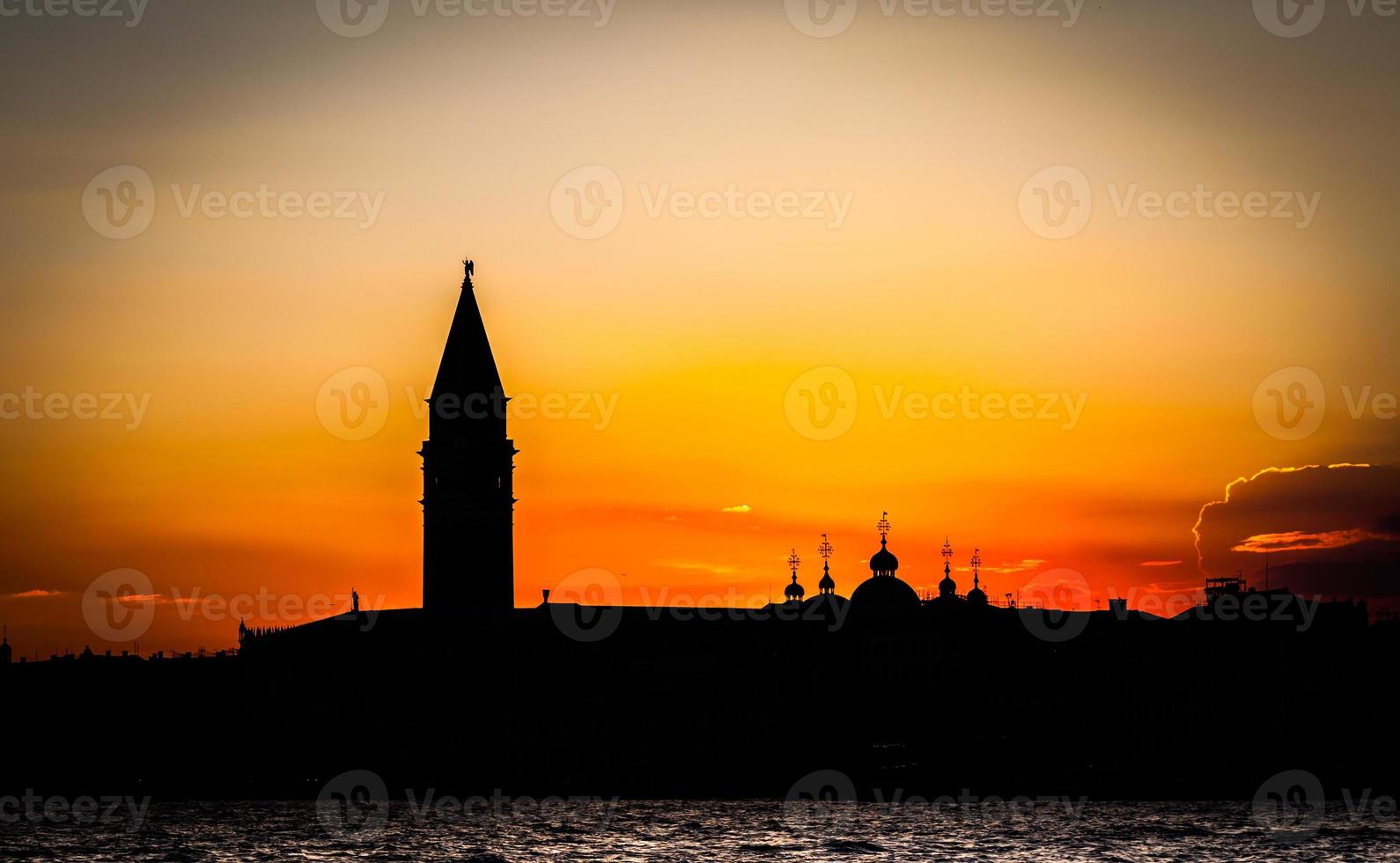 Sunset in Venice, Italy photo