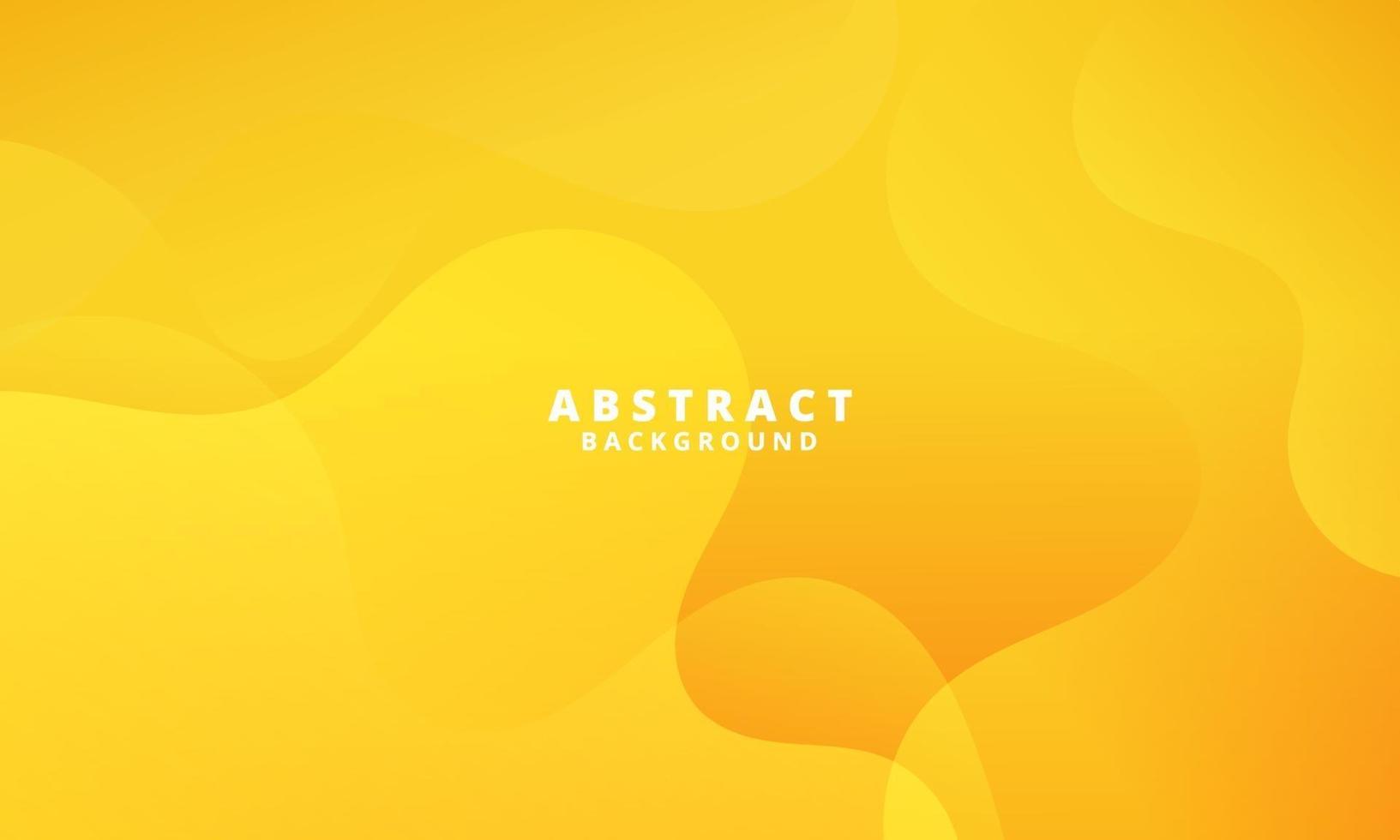 Abstract Yellow Fluid Wave Background vector