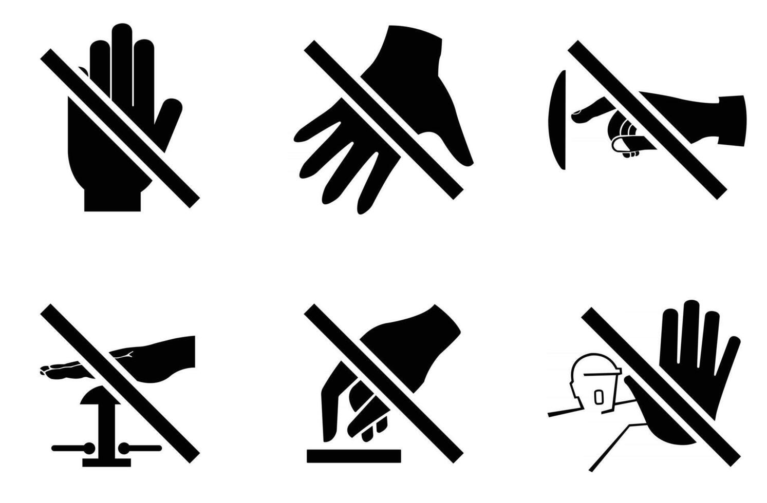 Please do not touch sign icon vector