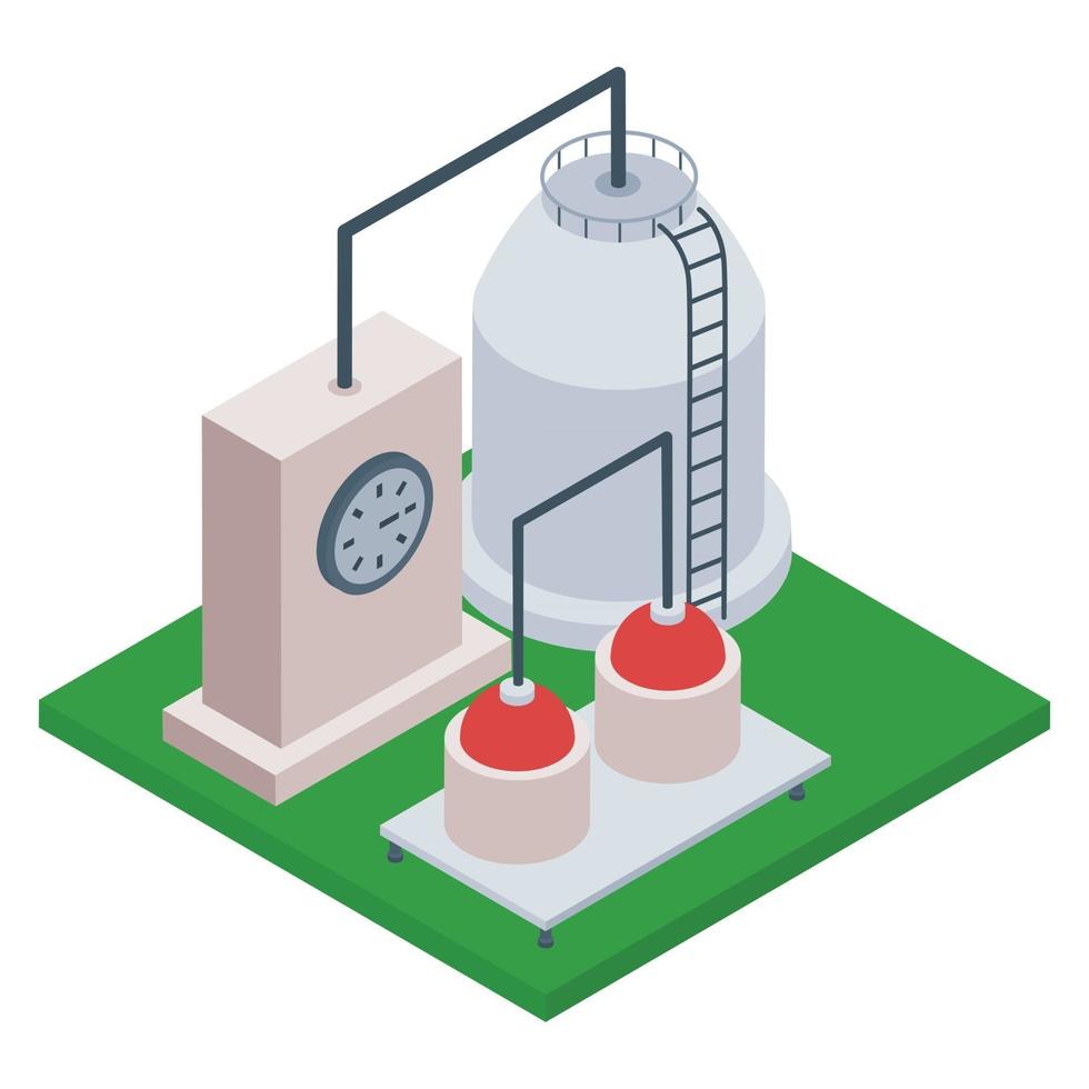 Oil Refinery Industry vector