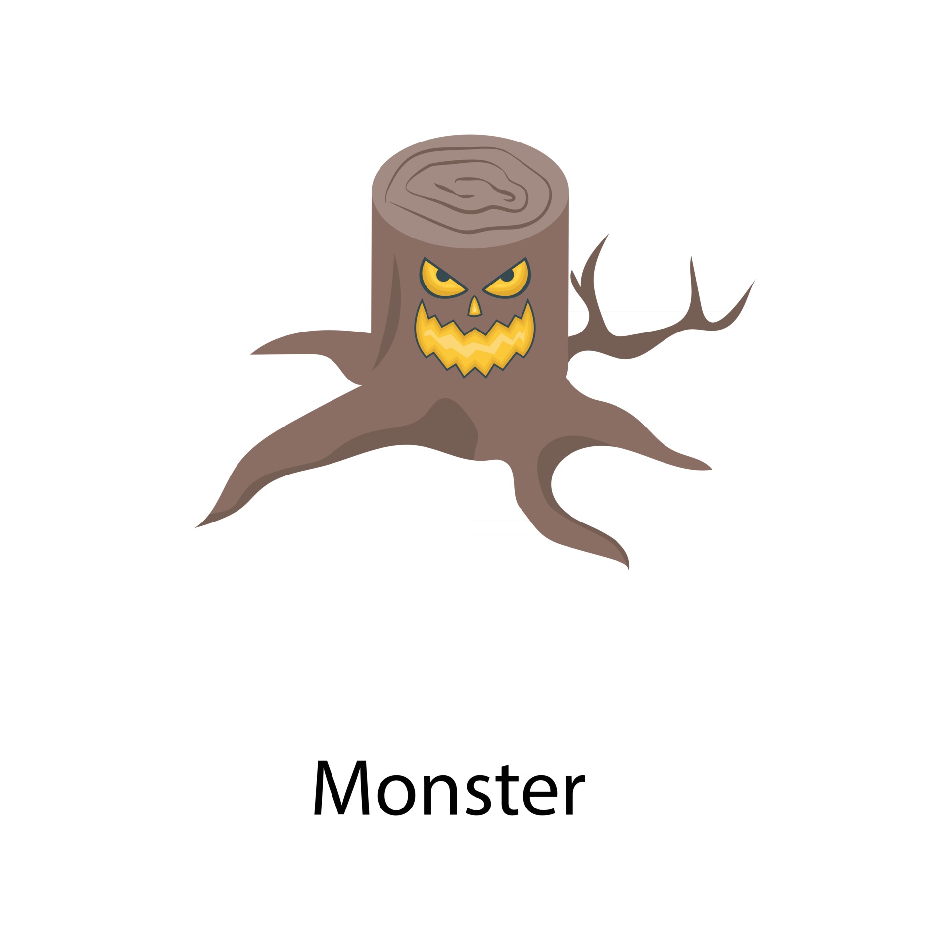 Monster Tree Concepts Vector Art At Vecteezy
