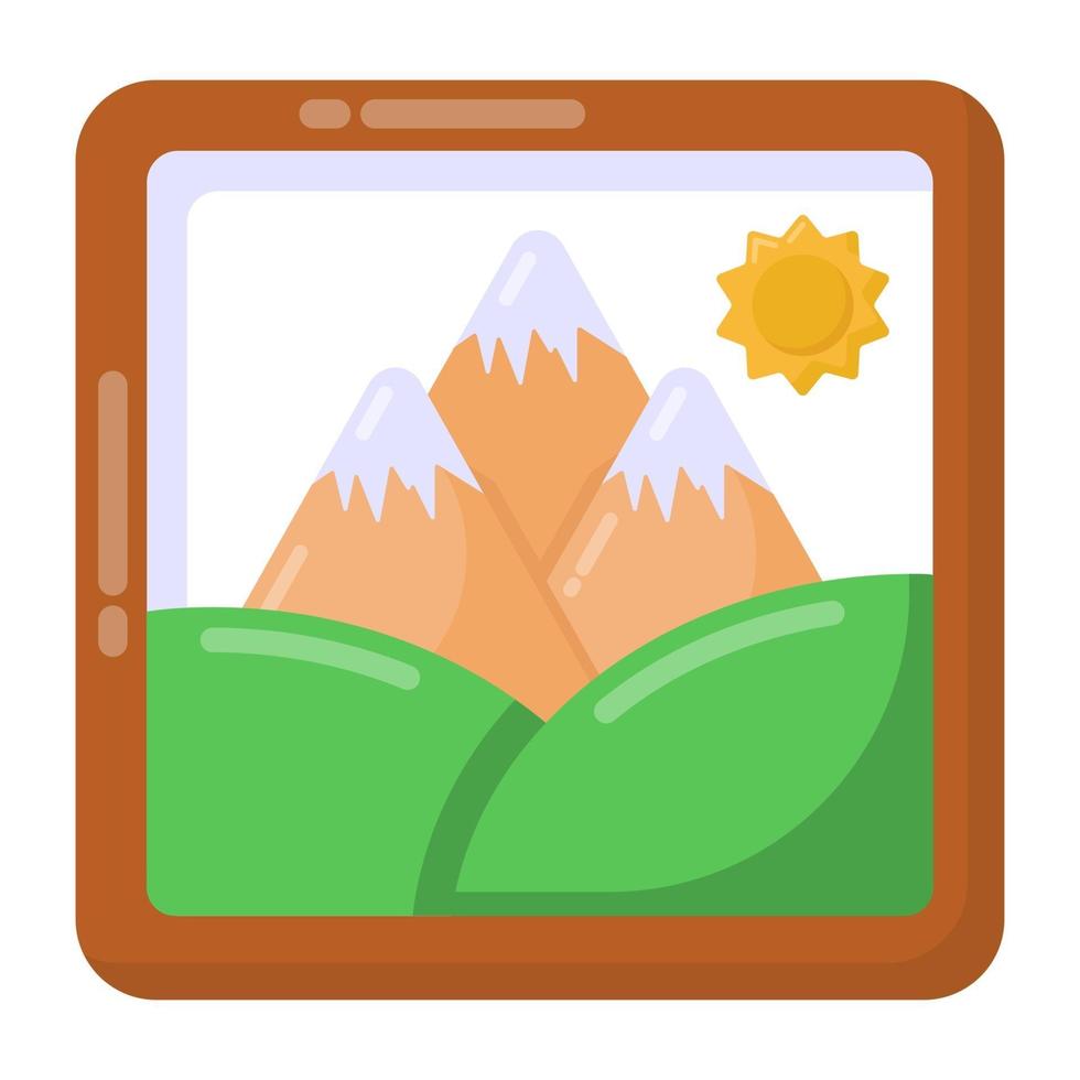 Landscape and Hill Station vector
