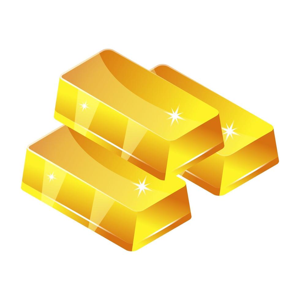 Gold Stack and Assets vector