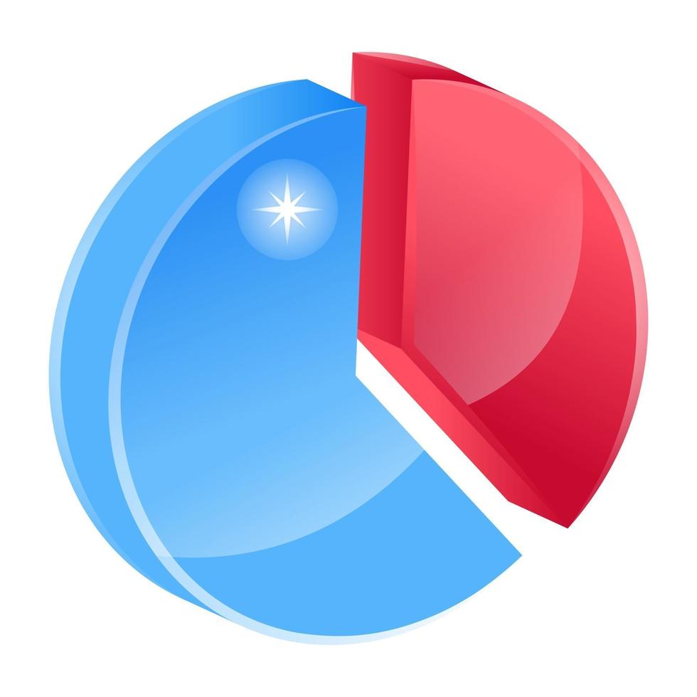 Pie Chart and Analytics vector