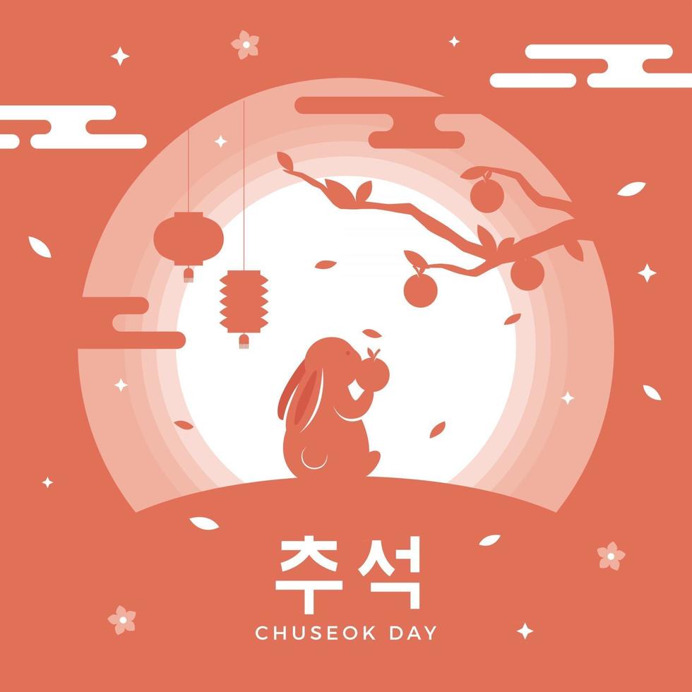 feliz dia de chuseok vector