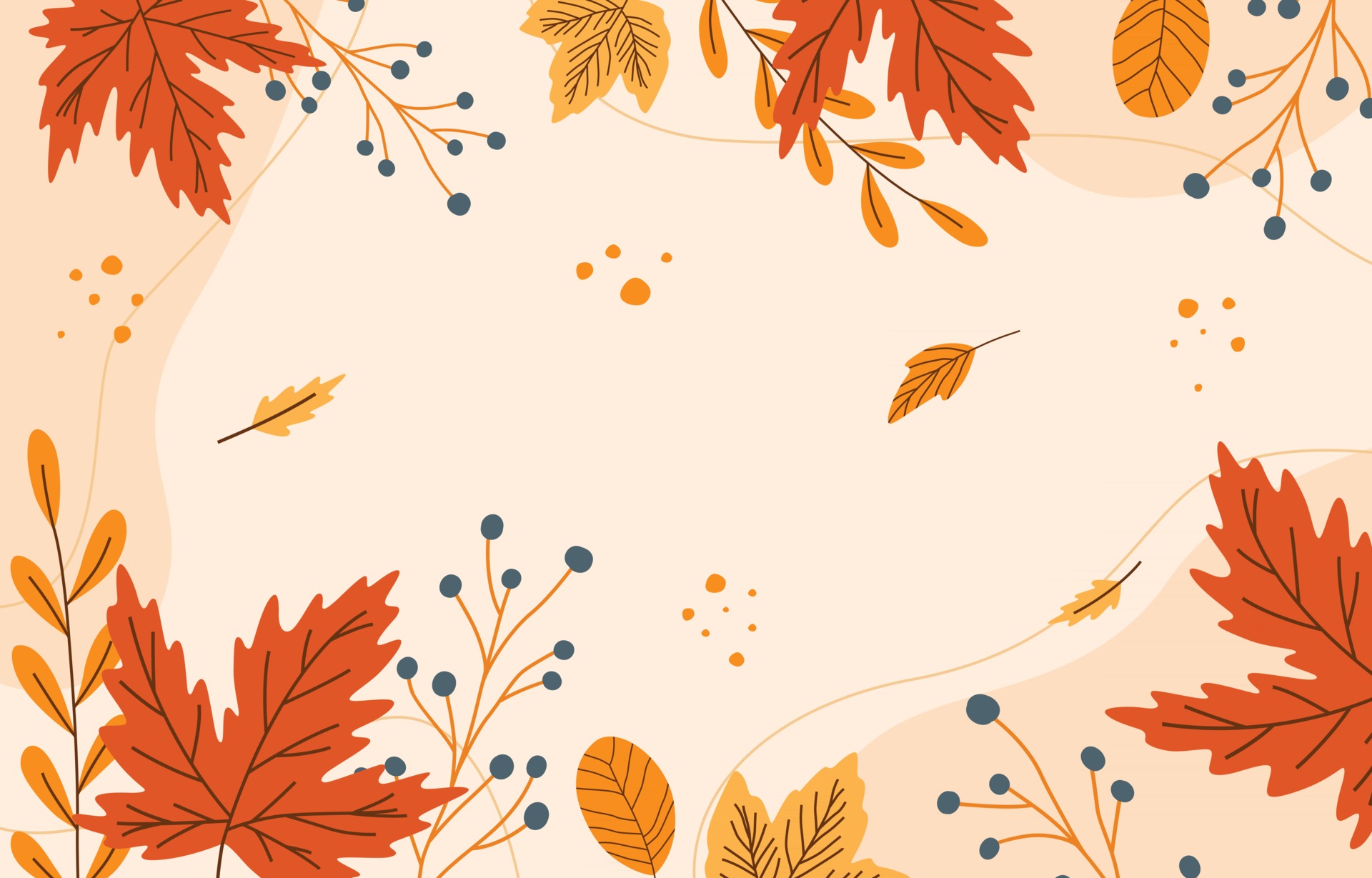 Hello Autumn Leaves Background 2976756 Vector Art at Vecteezy