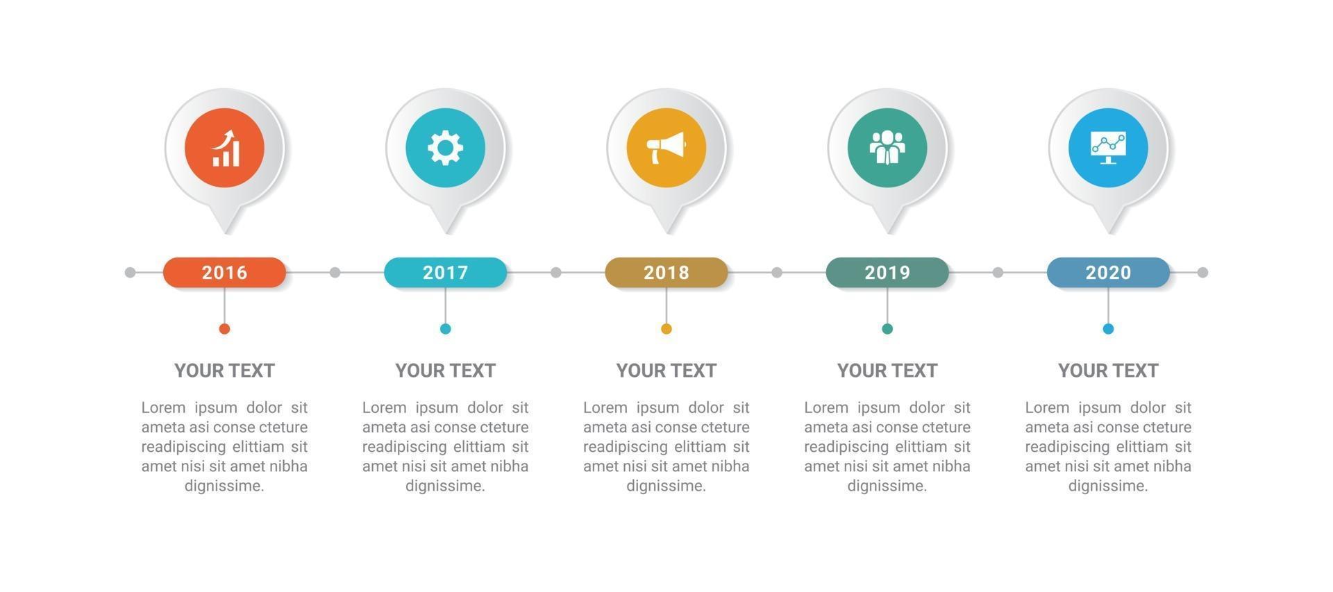 Infographic Business Template Design vector
