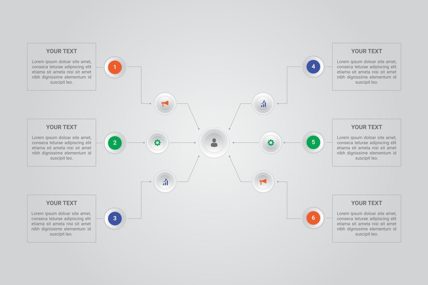 Infographic Business Template Design vector