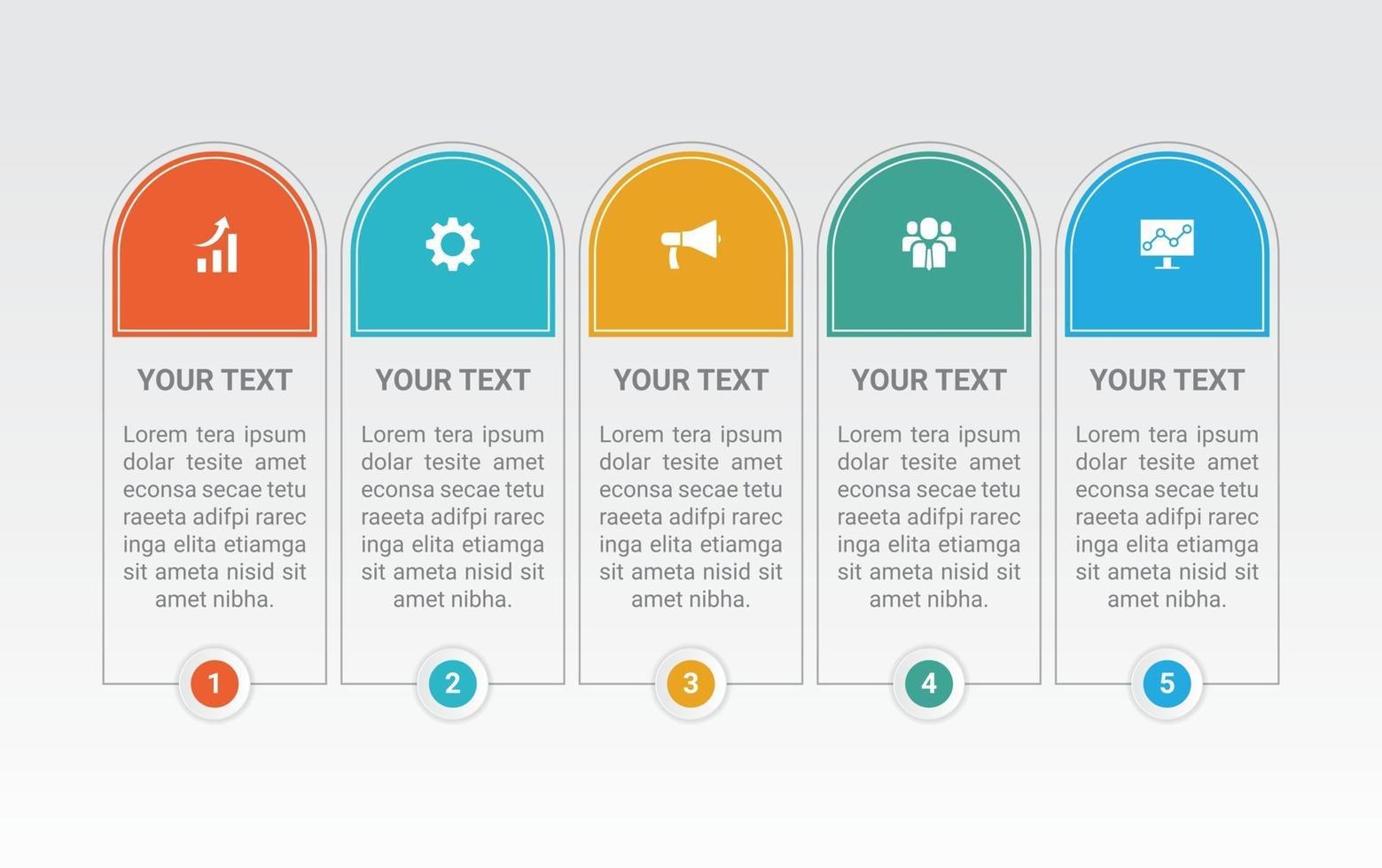 Infographic Business Template Design vector