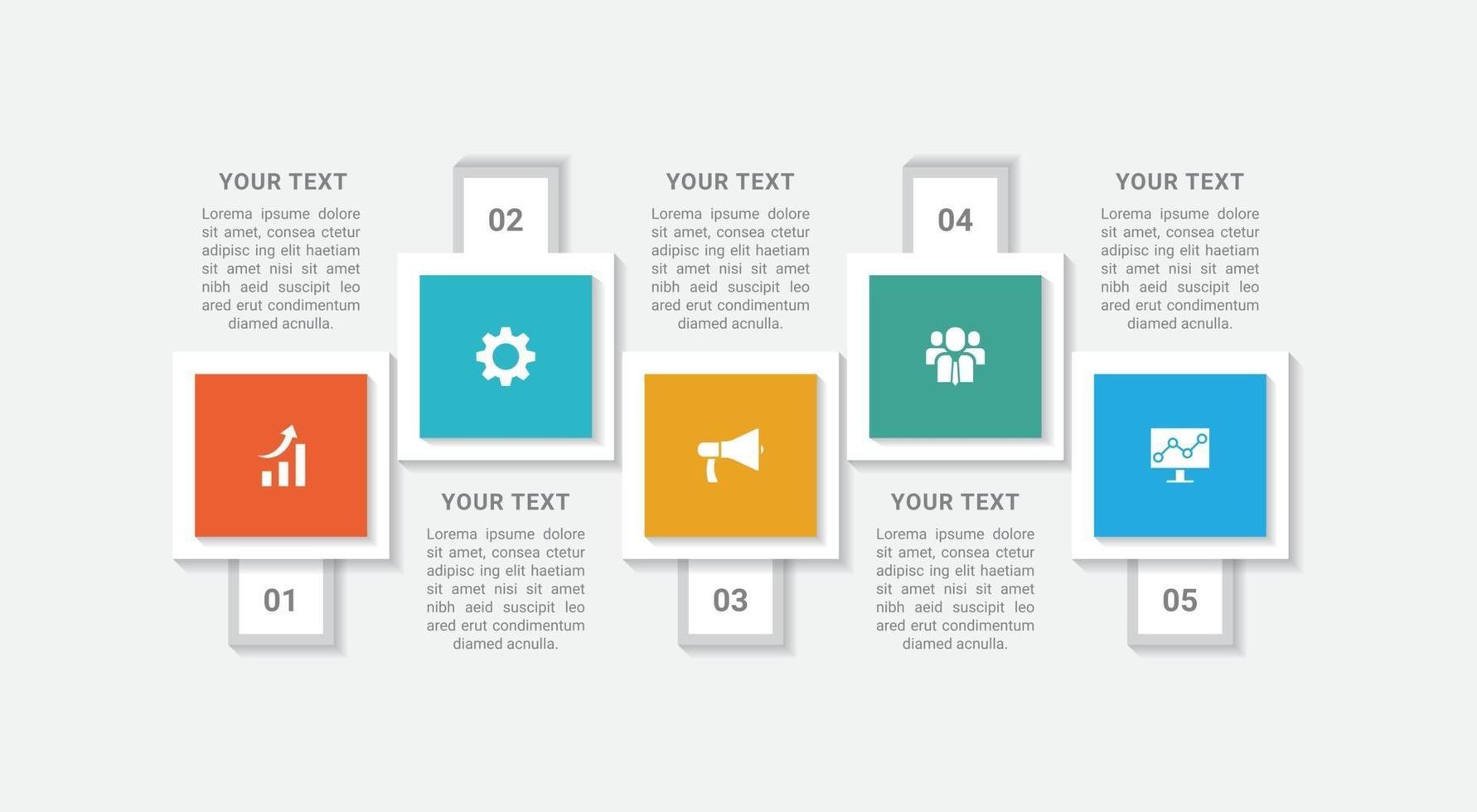 Infographic Business Template Design vector