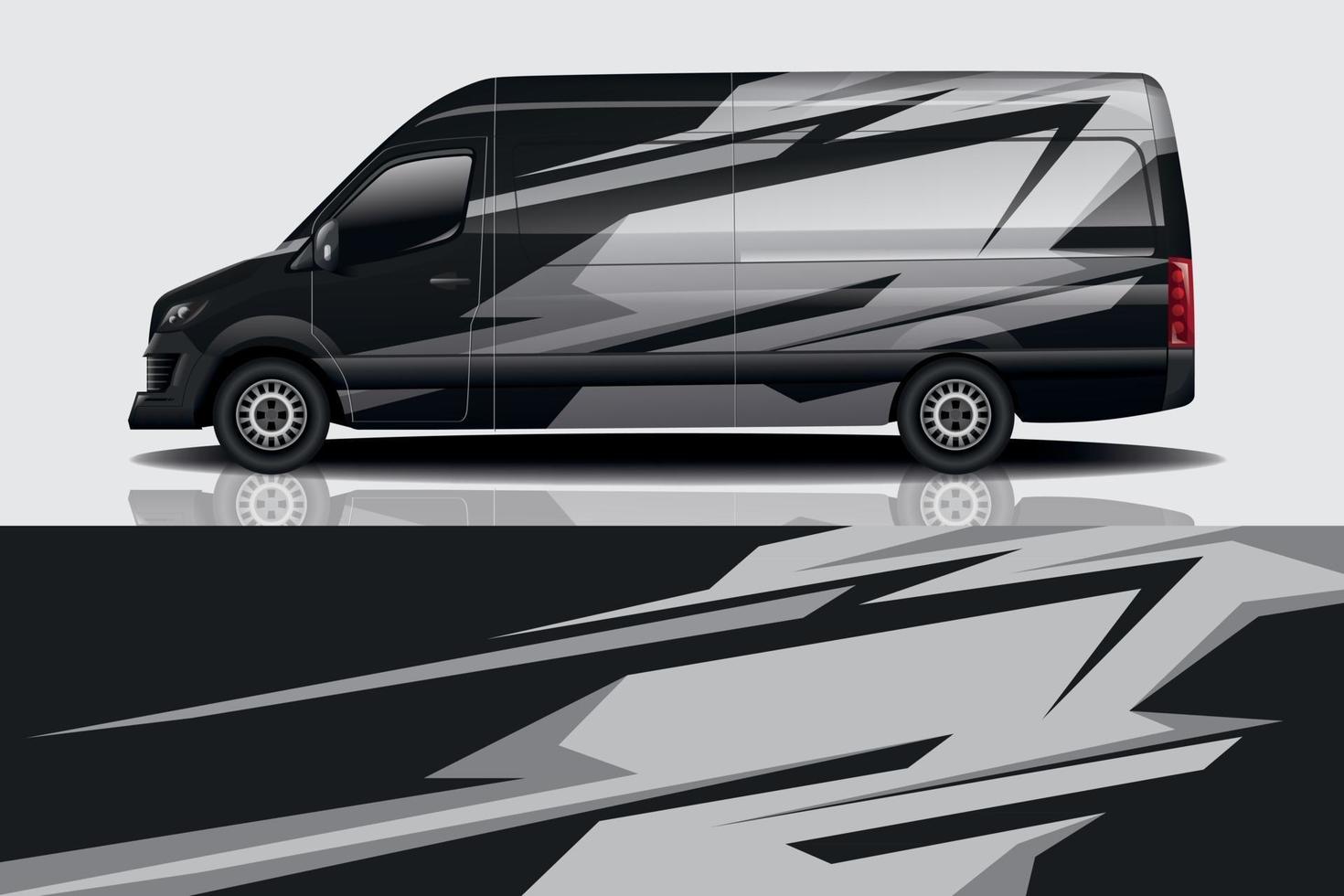 sport car decal wrap design vector