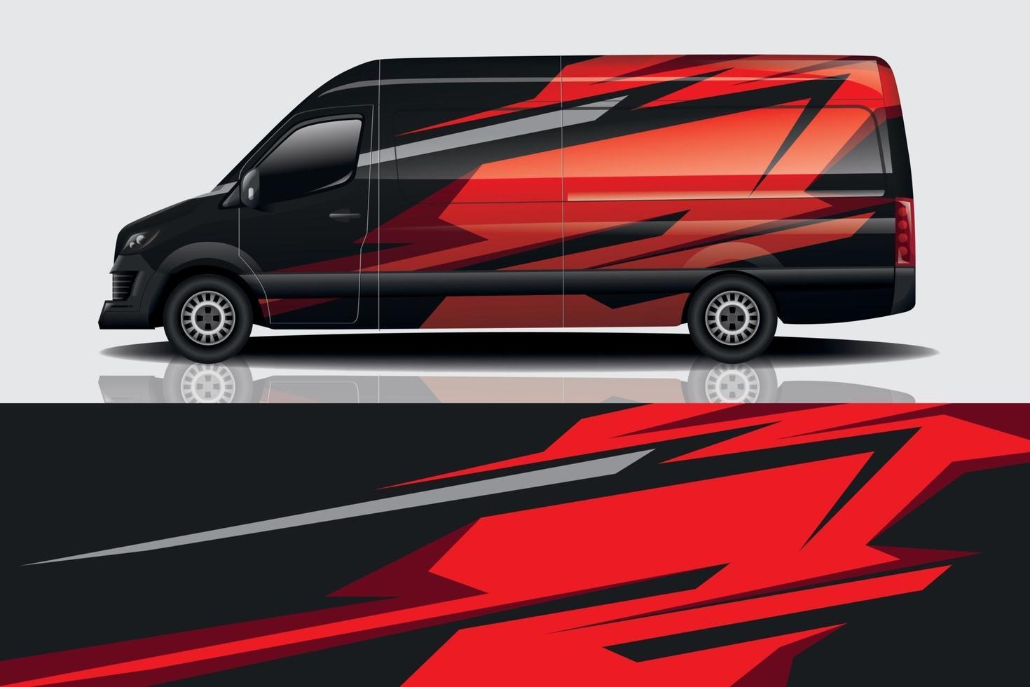 sport car decal wrap design vector