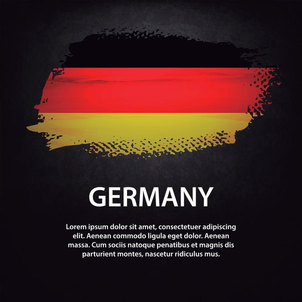 Germany flag brush vector