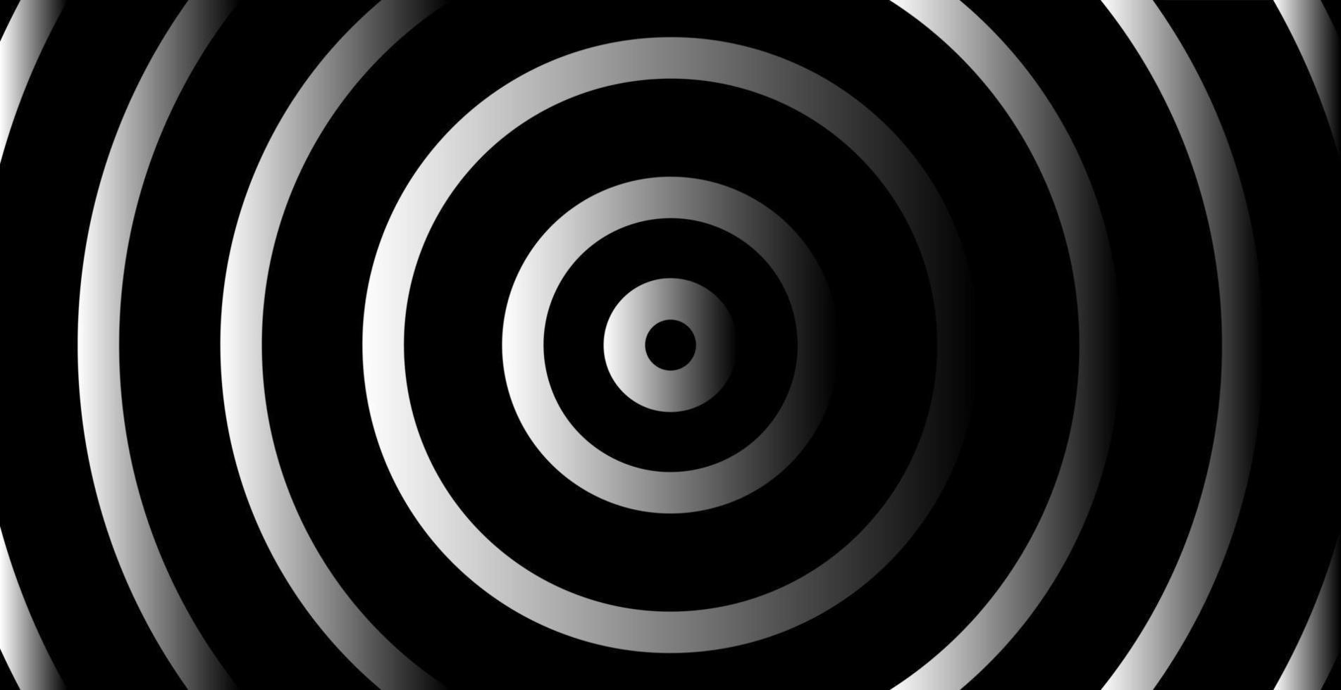 Concentric circle for sound wave. Abstract circle line pattern vector