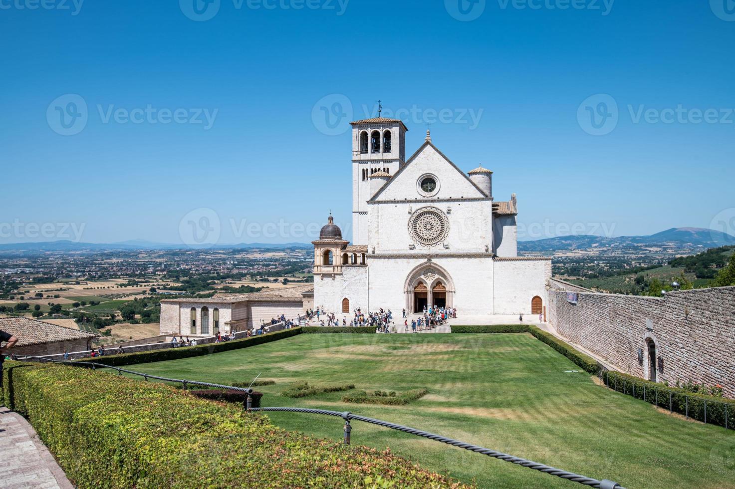 Iglesia de San Francesco en Asís, Italia, 2021 foto