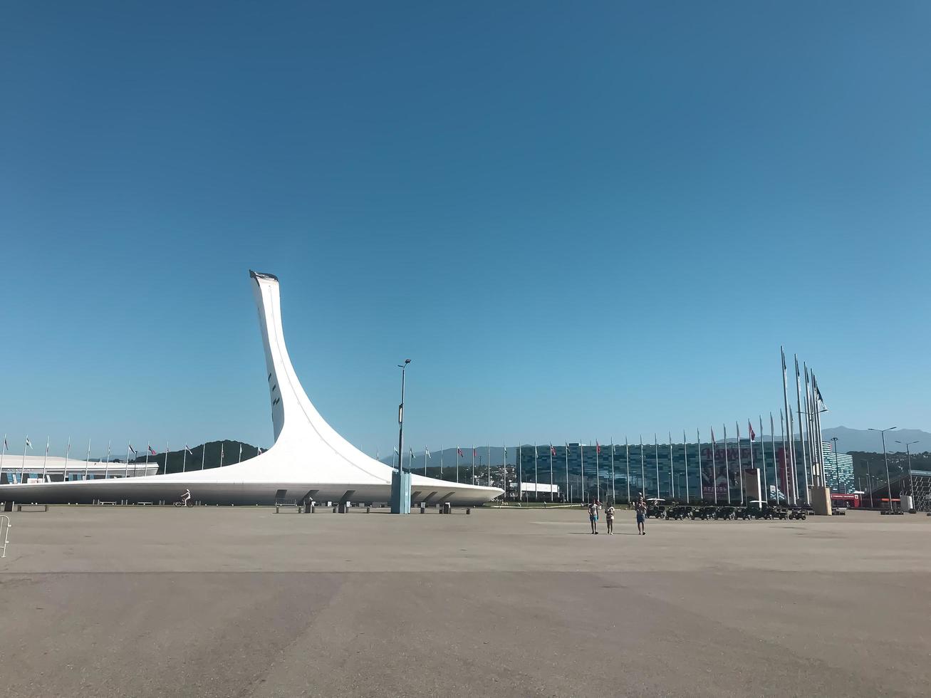 Fuentes cantantes en el parque olímpico de sochi, Rusia foto