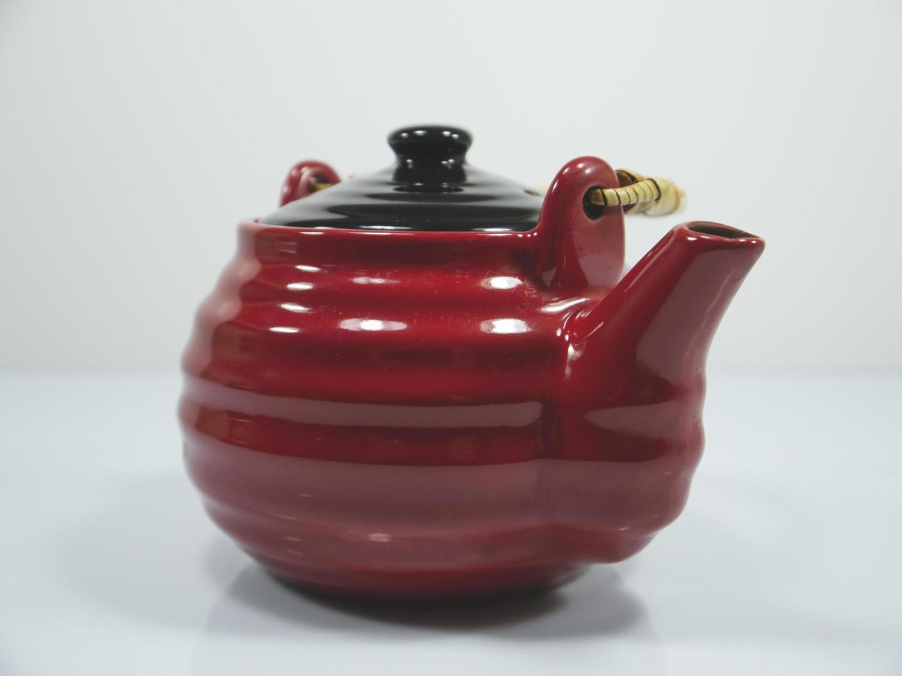 Red Chinese teapot on white background 2977820 Stock Photo at Vecteezy
