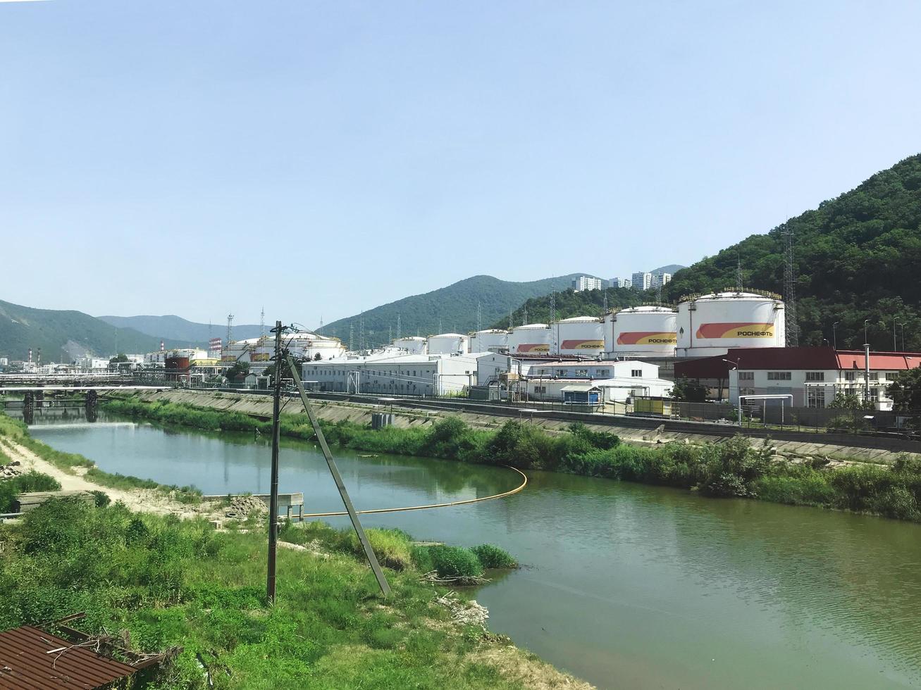 Rosneft factory near Sochi city, Russia, 2019 photo