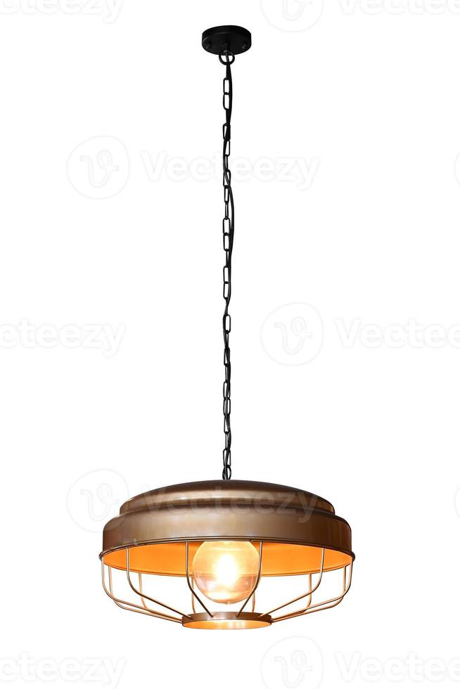 Hanging lamp isolated. photo