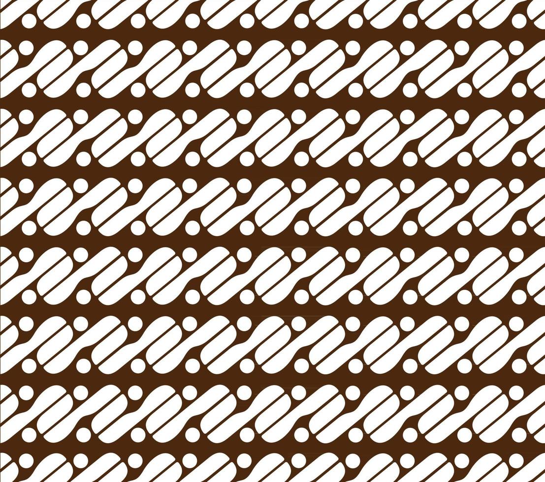 Traditional Batik Parang Seamless Pattern vector