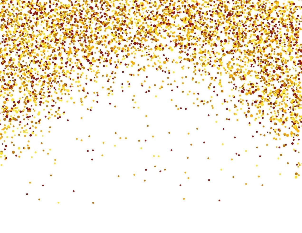 Falling confetti. Red, yellow and orange dots vector