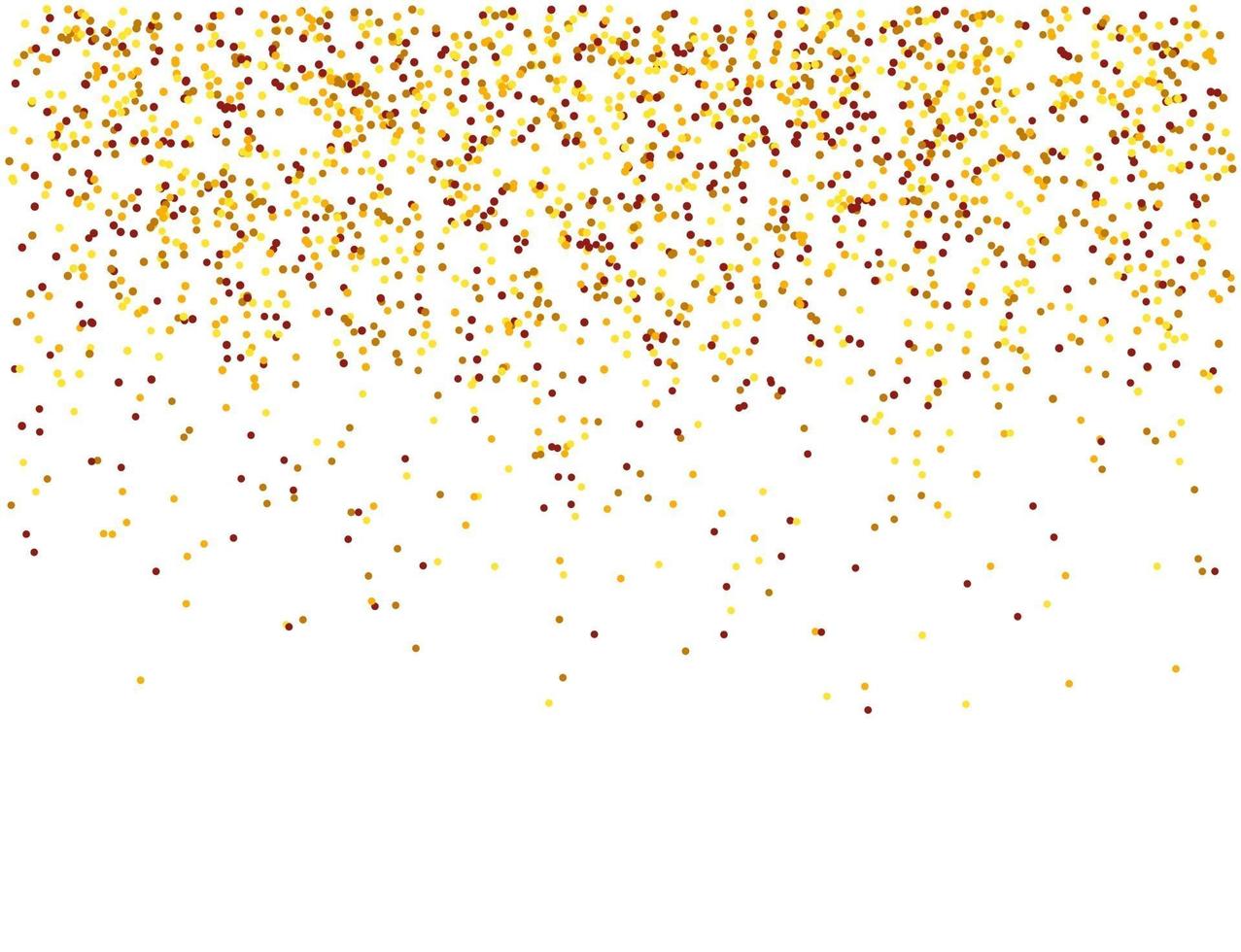 Falling confetti. Red, yellow and orange dots vector