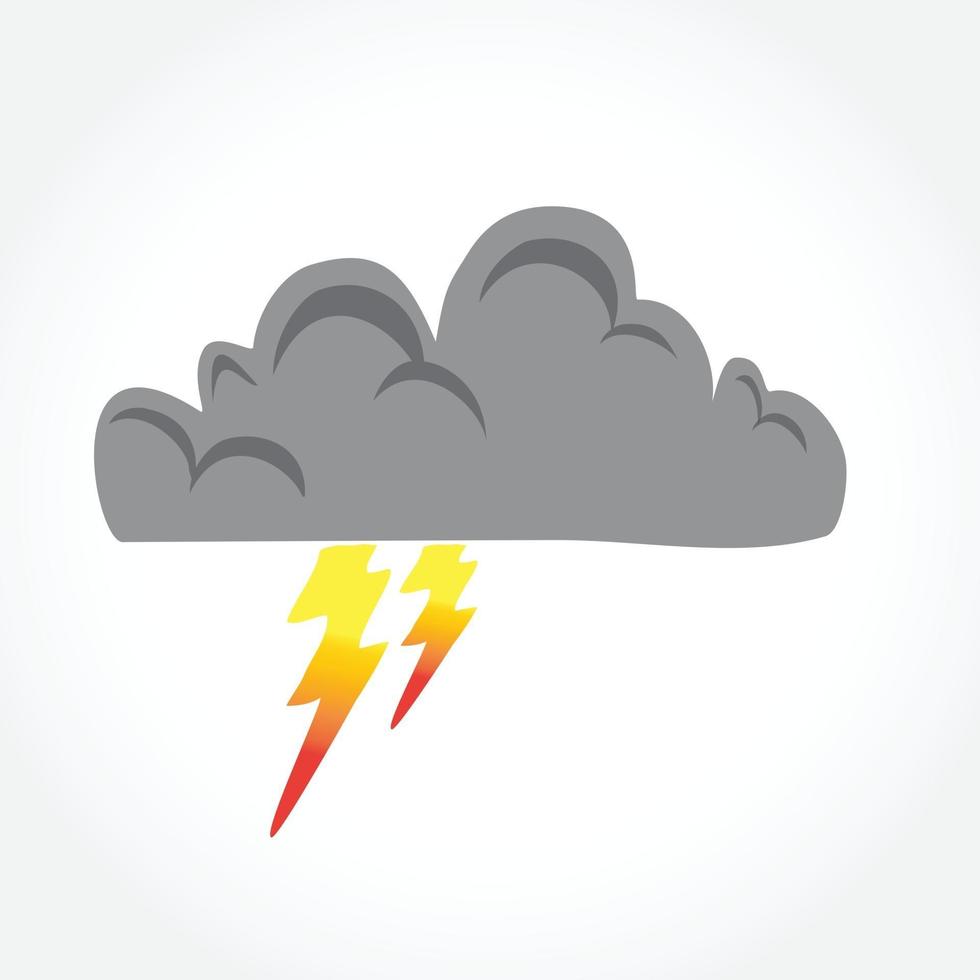 Dark cloud in the sky vector