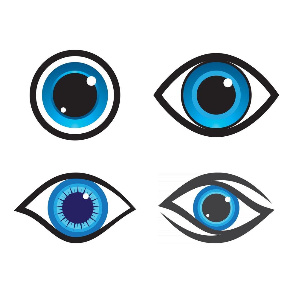 imágenes de logo cuidado de ojos vector