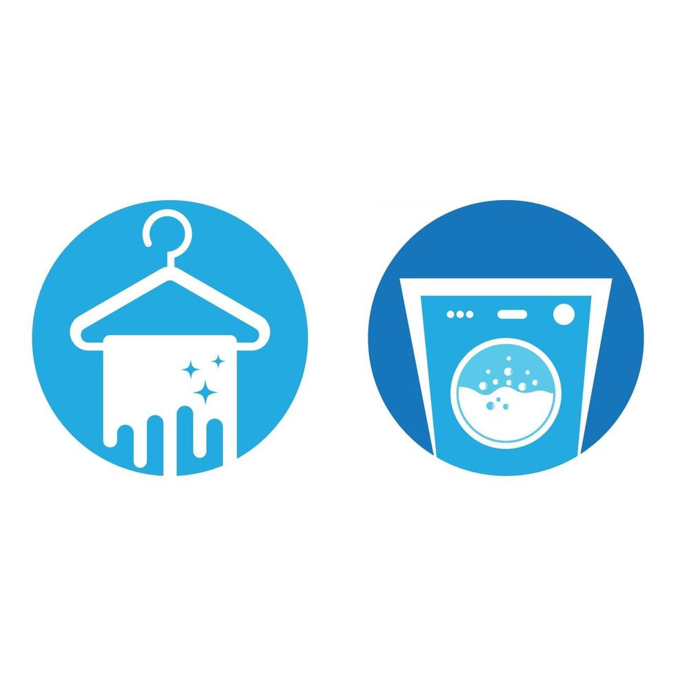 Laundry logo images illustration vector
