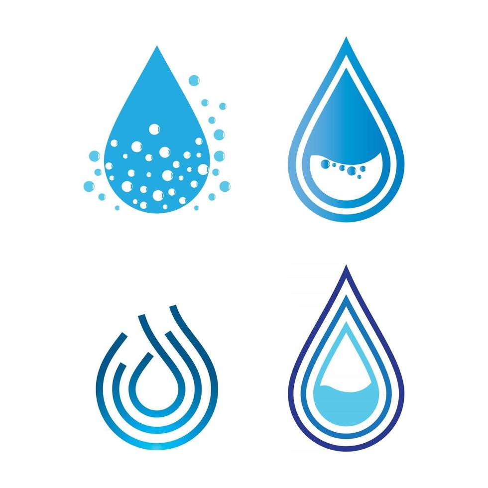 imagenes de gotas de agua vector