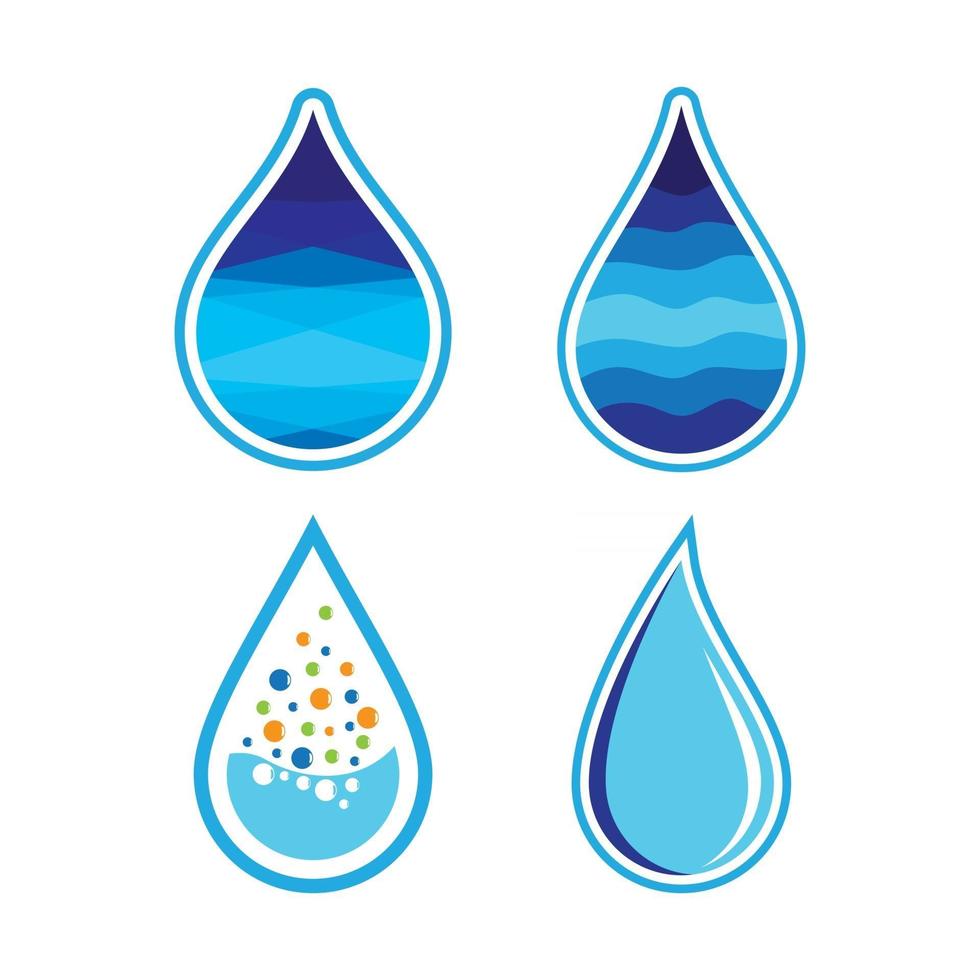 Water drop logo images vector