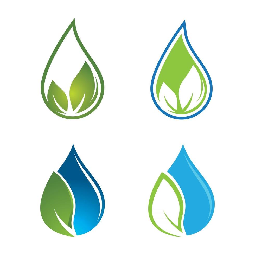 Water drop logo images vector