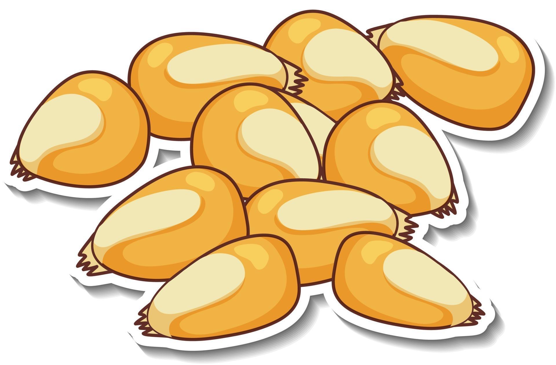 A sticker template with corn seeds isolated 2978641 Vector Art at Vecteezy