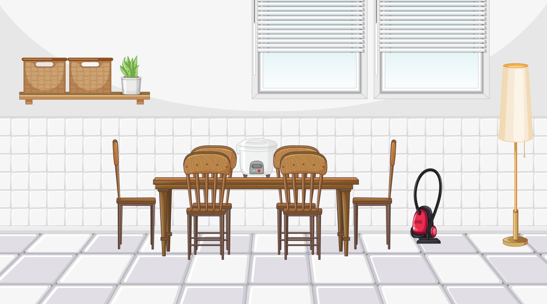 Dining room interior design with furniture 2978647 Vector Art at Vecteezy Dining room interior design with furniture 2978647 Vector Art at Vecteezy