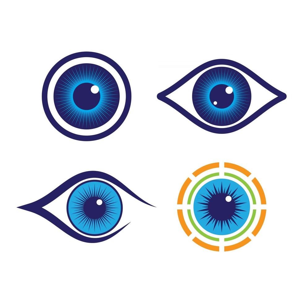 imágenes de logo cuidado de ojos vector