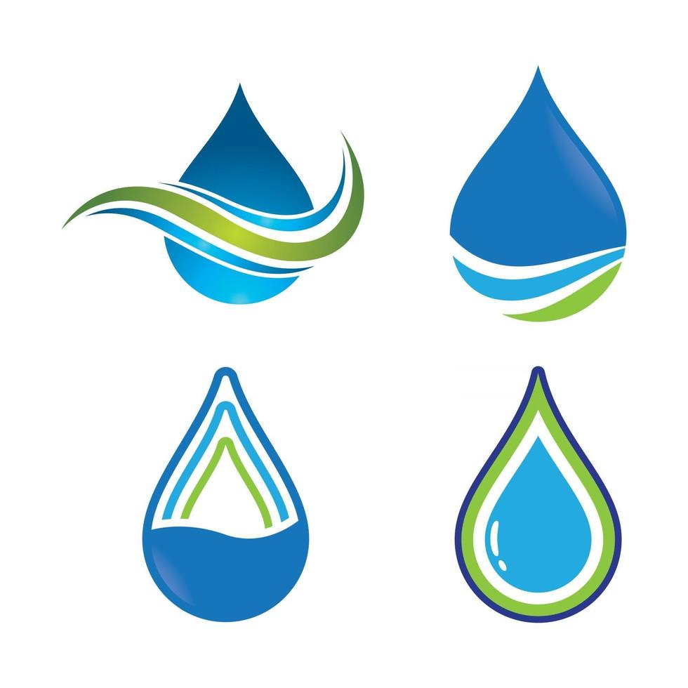 Water drop logo images vector