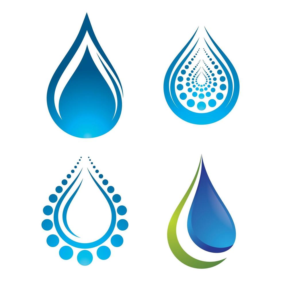 Water drop logo images vector