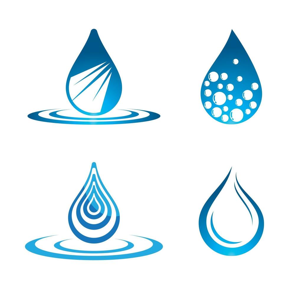 imagenes de gotas de agua vector